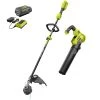 RYOBI 40V Cordless Battery Attachment Capable String Trimmer and Leaf Blower Combo Kit (2-Tools) w/ 4.0 Ah Battery & Charger 2 RYOBI 40V Cordless Battery Attachment Capable String Trimmer and Leaf Blower Combo Kit (2-Tools) w/ 4.0 Ah Battery & Charger -Outdoor Power Equipment Sales Store ryobi outdoor power combo kits ry40940vnm 64 1000