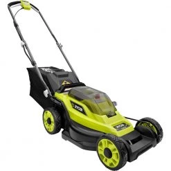 RYOBI ONE+ 18V 13 in. Cordless Battery Walk Behind Push Lawn Mower with 4.0 Ah Battery and Charger -Outdoor Power Equipment Sales Store ryobi push lawn mowers p1180vnm 1f 1000