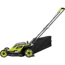 RYOBI ONE+ 18V 13 in. Cordless Battery Walk Behind Push Lawn Mower with 4.0 Ah Battery and Charger -Outdoor Power Equipment Sales Store ryobi push lawn mowers p1180vnm 40 1000