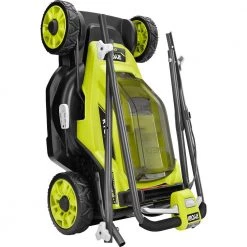 RYOBI ONE+ 18V 13 in. Cordless Battery Walk Behind Push Lawn Mower with 4.0 Ah Battery and Charger -Outdoor Power Equipment Sales Store ryobi push lawn mowers p1180vnm c3 1000