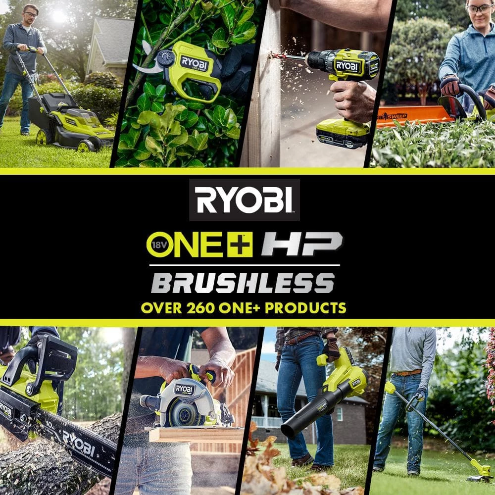 RYOBI ONE+ HP 18V Brushless 16 in. Cordless Battery Walk Behind Push Lawn Mower with (2) 4.0 Ah Batteries and (1) Charger 17 RYOBI ONE+ HP 18V Brushless 16 in. Cordless Battery Walk Behind Push Lawn Mower with (2) 4.0 Ah Batteries and (1) Charger - Image 15