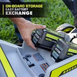 RYOBI 40V HP Brushless 20 in. Cordless Battery Walk Behind Push Mower with 6.0 Ah Battery and Charger -Outdoor Power Equipment Sales Store ryobi push lawn mowers ry401170vnm 1f 1000