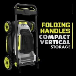 RYOBI 40V HP Brushless 20 in. Cordless Battery Walk Behind Push Mower with 6.0 Ah Battery and Charger -Outdoor Power Equipment Sales Store ryobi push lawn mowers ry401170vnm 4f 1000