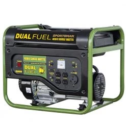 Sportsman 4,000/3,500-Watt Recoil Start Dual Fuel Gasoline Propane Portable Generator with CO Detector Auto-Shutoff