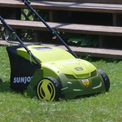 Sun Joe 13 in. 12 Amp Electric Scarifier + Lawn Dethatcher with Collection Bag -Outdoor Power Equipment Sales Store sun joe cultivators aj801e 76 1000