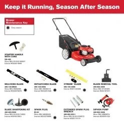 Troy-Bilt 21in. 140cc Briggs & Stratton Gas Push Lawn Mower with Rear bag and Mulching Kit Included -Outdoor Power Equipment Sales Store troy bilt push lawn mowers tb110 a0 1000