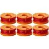 Worx 120 in. Replacement Trimmer Spool Line Cap for Select Trimmers and Edger's (6-Pack) -Outdoor Power Equipment Sales Store worx string trimmer line wa0010 64 1000